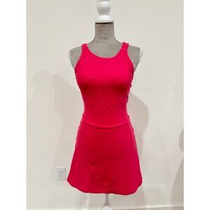Alo Alosoft Backspin 90s Inspired Tennis Hot Pink Sporty Dress Size Small (4-6)